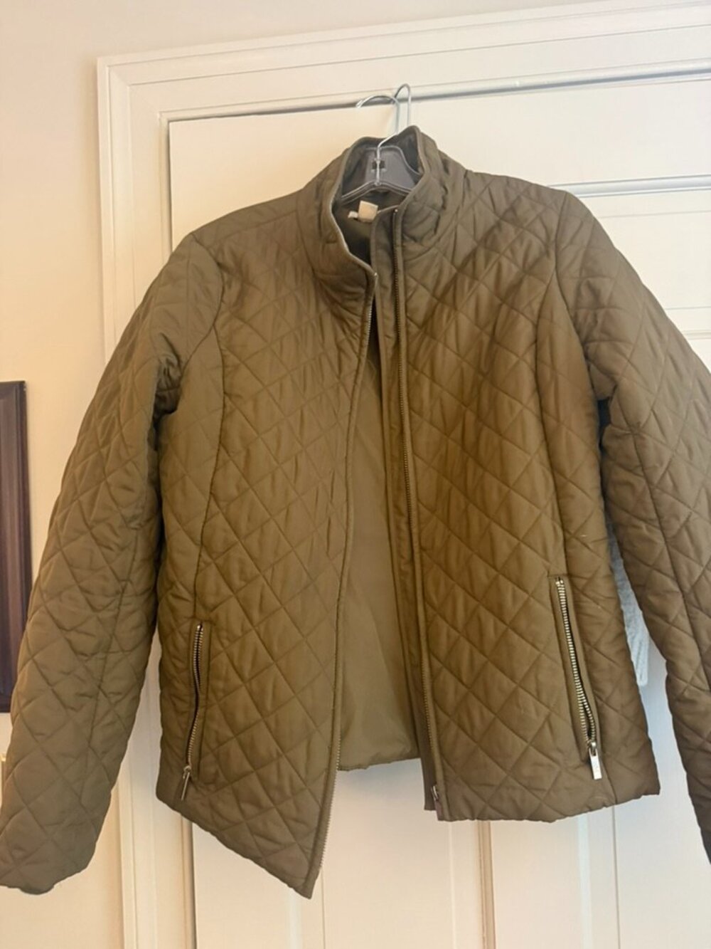 Vintage J crew Olive Quilted Jacket